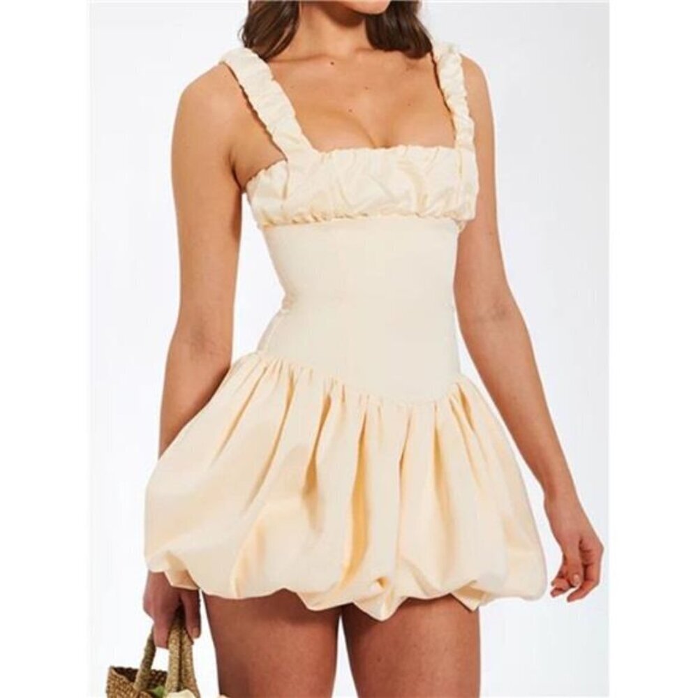 Bubble Hem Mini Dress - Picture 2 of 11